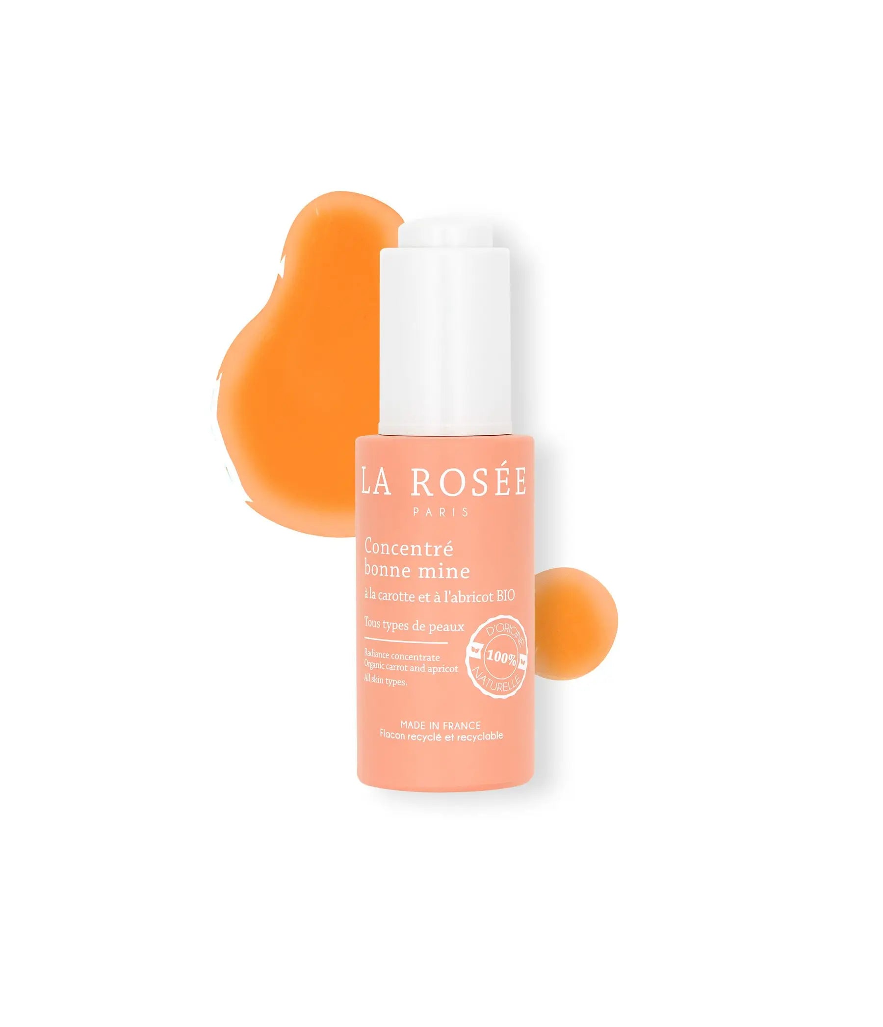 La Rosée Concentrated Good Look Illuminating Face Serum with apricot oil and astaxanthin, view 1