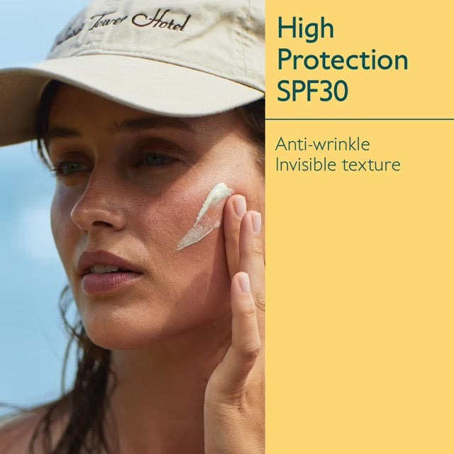 Caudalie Vinosun Protect SPF30 High Protection Sunscreen Cream tube, alternate angle
