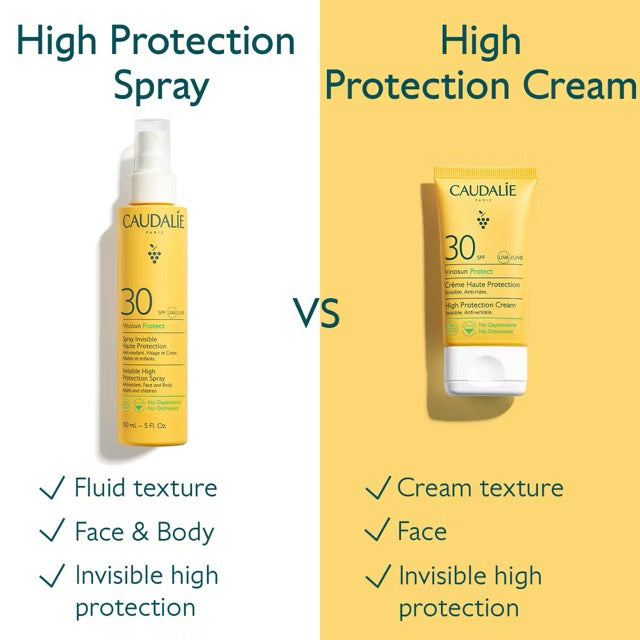 Caudalie Vinosun Protect SPF30 High Protection Sunscreen Cream tube, product close-up