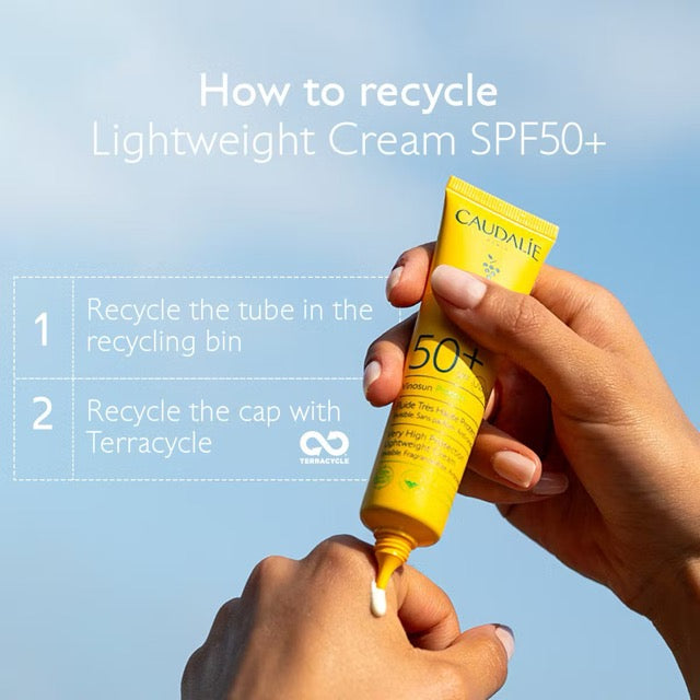 Caudalie Vinosun Protect Very High Protection SPF50+ Lightweight Face Cream, packaging detail