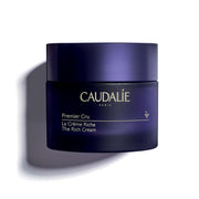Caudalie Skin Barrier Rich Moisturizer with Bio-Ceramides jar on white background, view 1