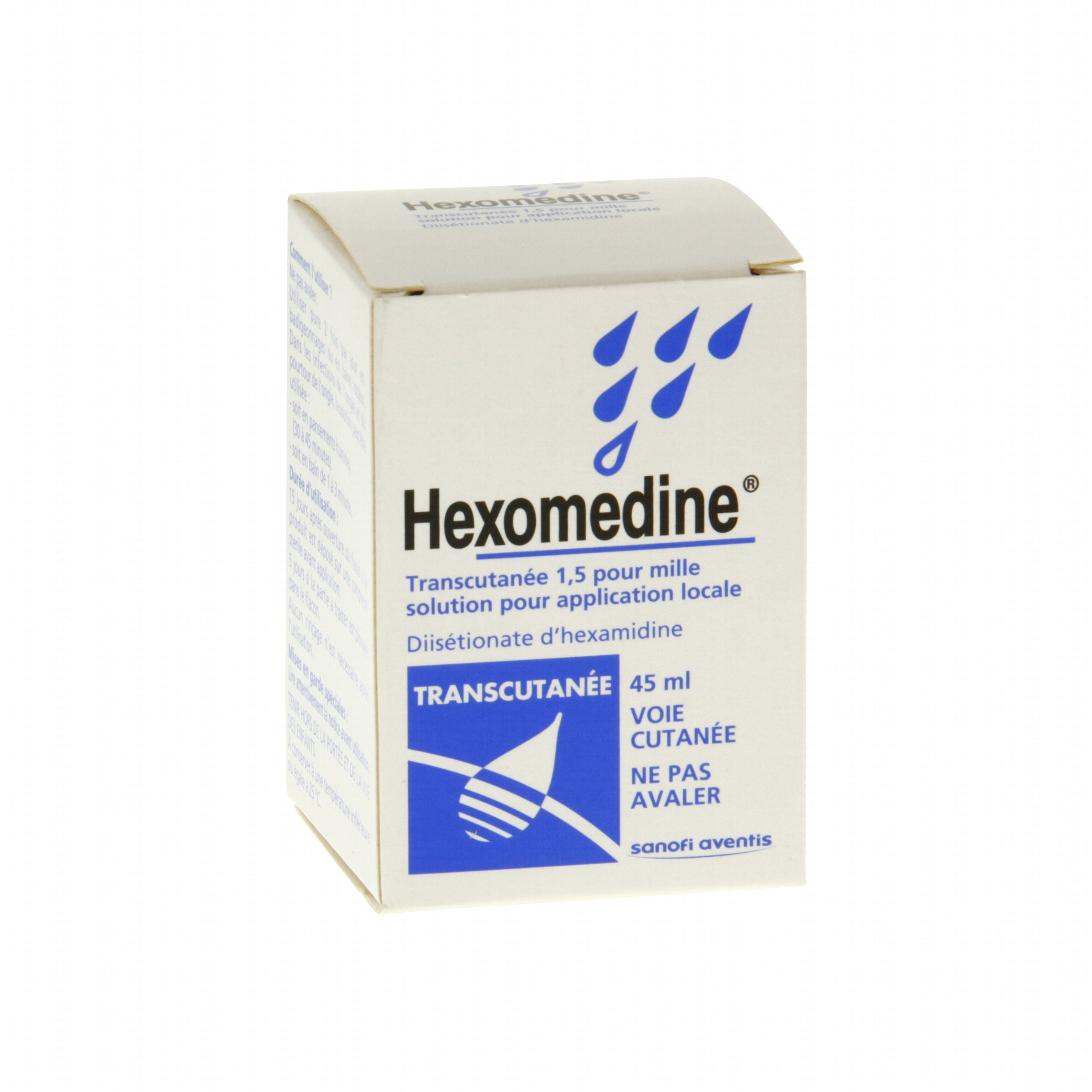 Hexomedine Transcutanee Antiseptic Solution 45ml, view 1