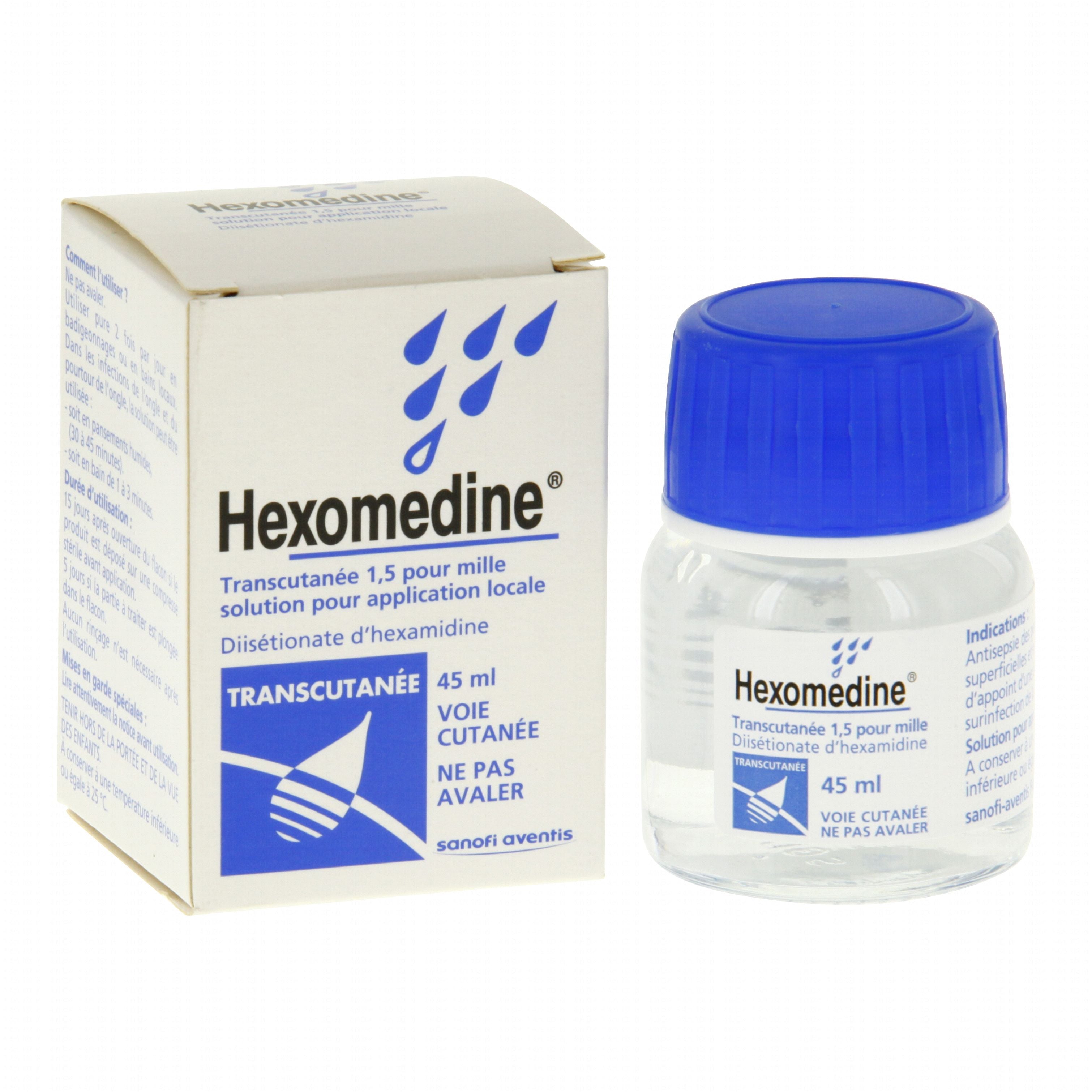 Hexomedine Transcutanee Antiseptic Solution 45ml, view 2