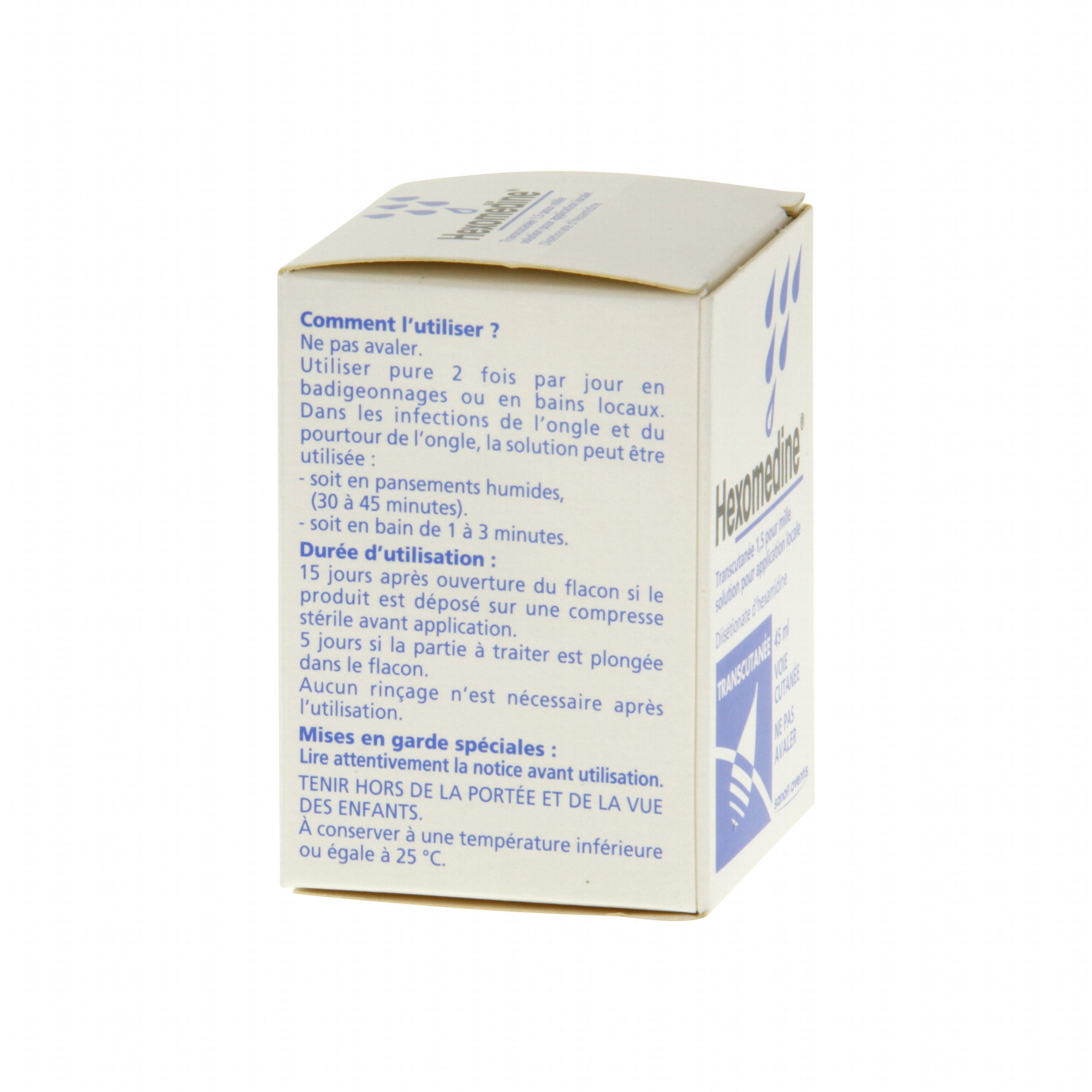 Hexomedine Transcutanee Antiseptic Solution 45ml, view 3