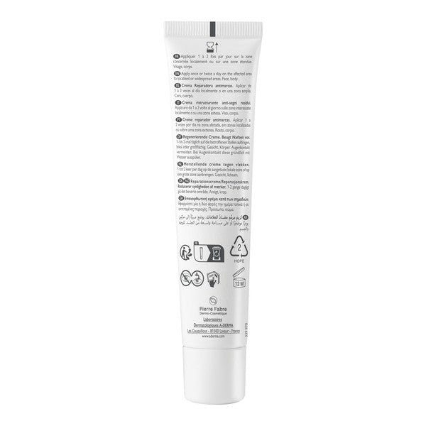 A-Derma Epitheliale, back of the tube