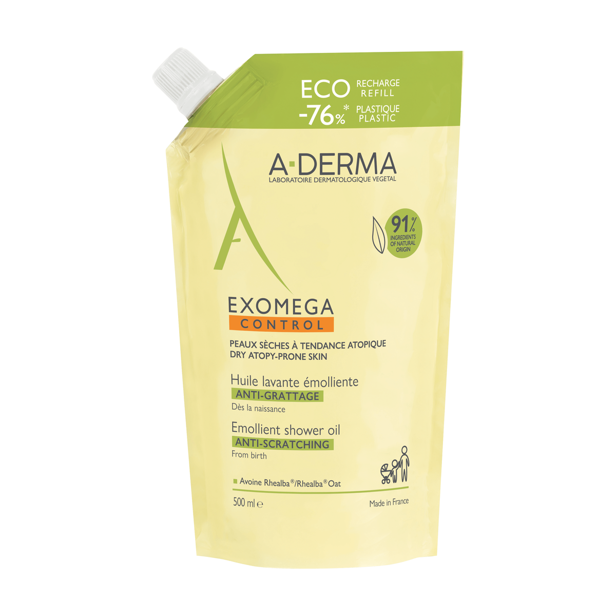 A-Derma Exomega Control Emollient Cleansing Oil Refill