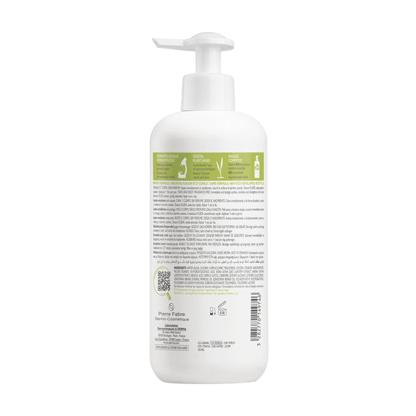 A-Derma Exomega Control, back of the pump bottle