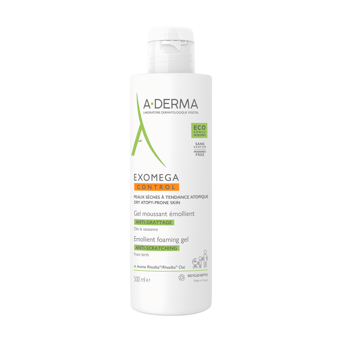 A-Derma Exomega Control Emollient Foaming Gel