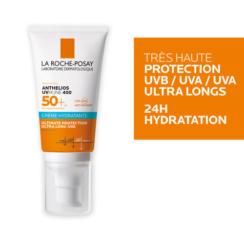 La Roche-Posay Anthelios UVMUNE 400 Moisturizing Cream SPF 50+ fragrance-free 50ml, packaging detail
