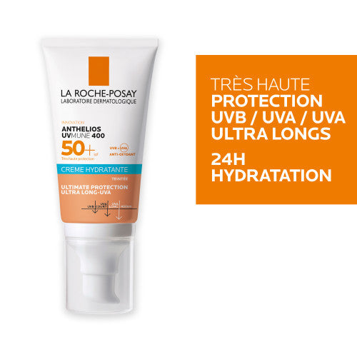 La Roche-Posay Anthelios UVMUNE 400 SPF 50+ Tinted Face Sunscreen 50ml, packaging detail