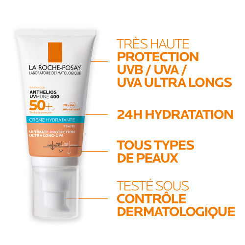 La Roche-Posay Anthelios UVMUNE 400 SPF 50+ Tinted Face Sunscreen 50ml, alternate angle