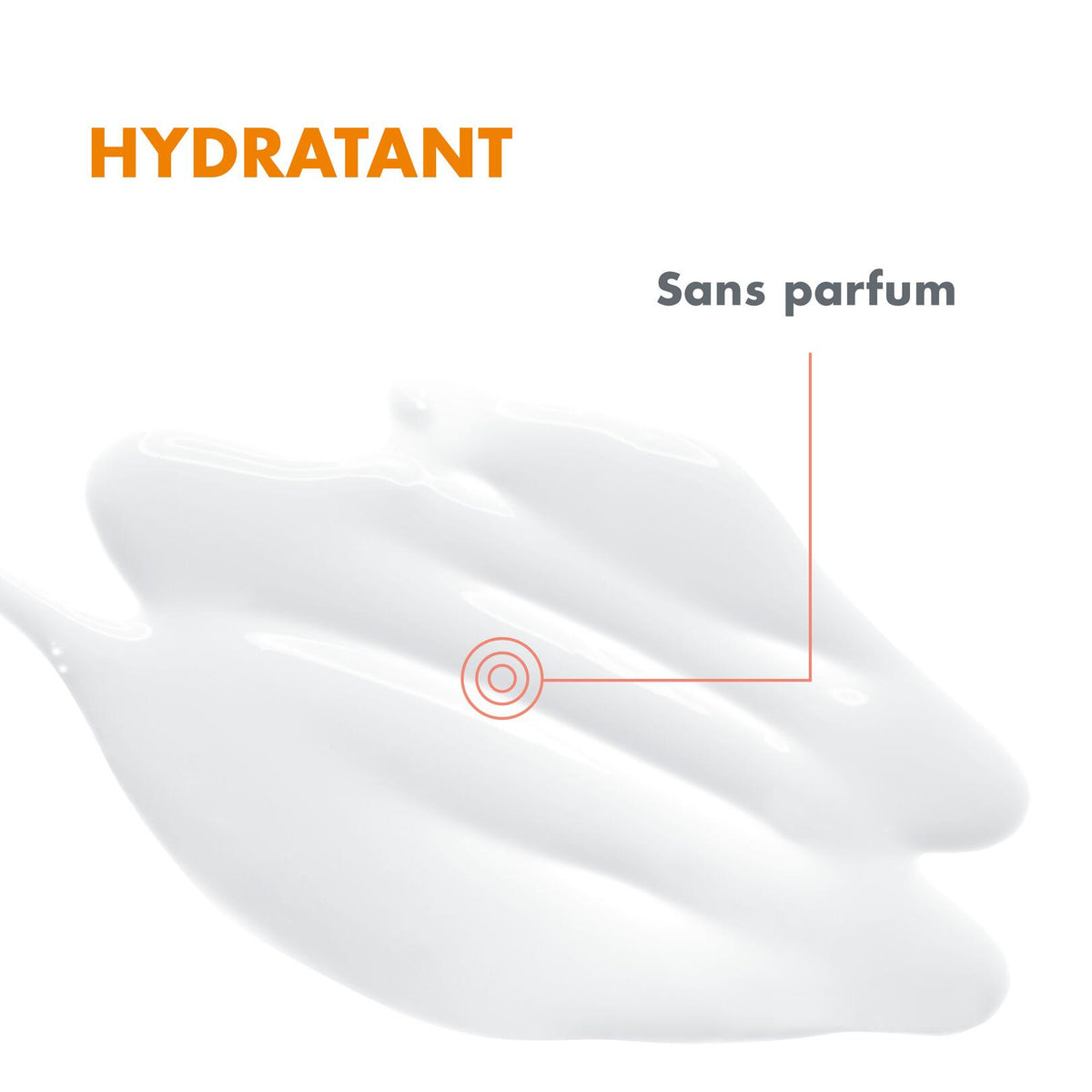 Avène Solaire, milk texture swatch