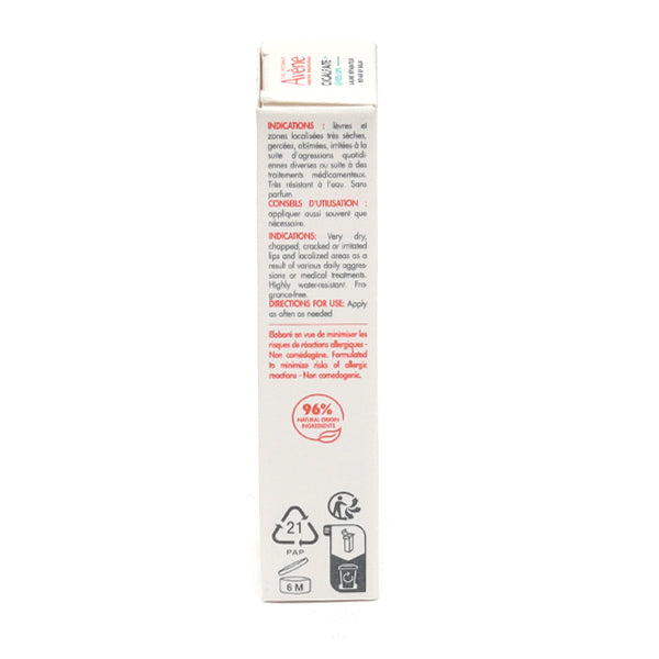 Avène Cicalfate+, back of the box