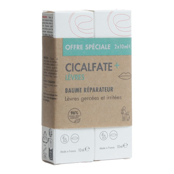 Avène Cicalfate+ Lip Repair Balm 10ml, pack of 2 boxes