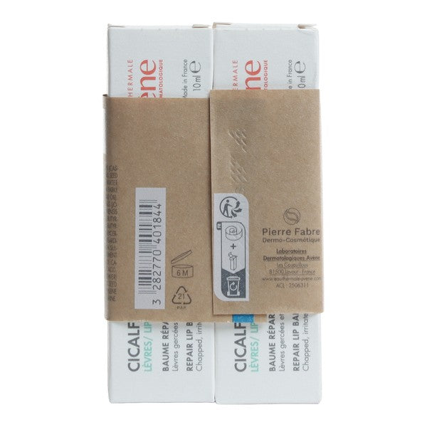 Avène Cicalfate+, back of the pack of 2 boxes