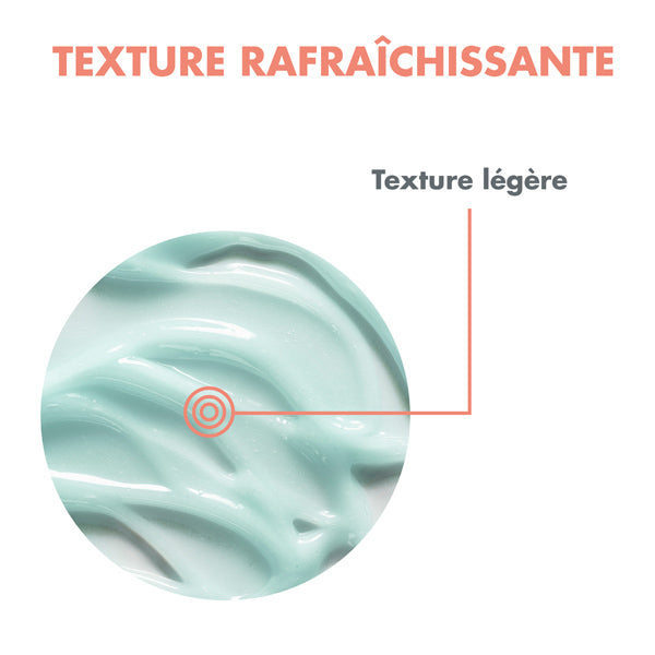Avène Cleanance, round gel texture swatch on a white background