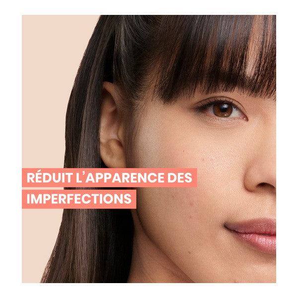 Avène Cleanance, close-up of a woman's face with a caption in French