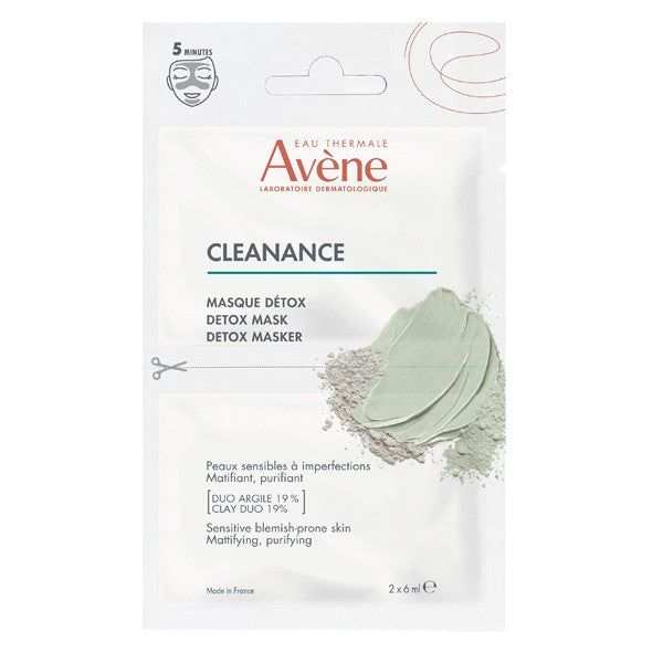 Avène Cleanance Detox Mask 2x6ml, front of the sachet