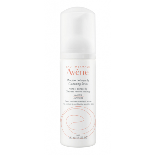 Avène Cleansing Foam 150ml gentle soap-free face wash for sensitive skin, view 1