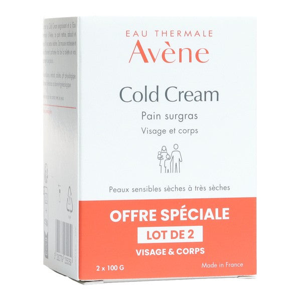 Avène Cold Cream 2x100g, front of the box