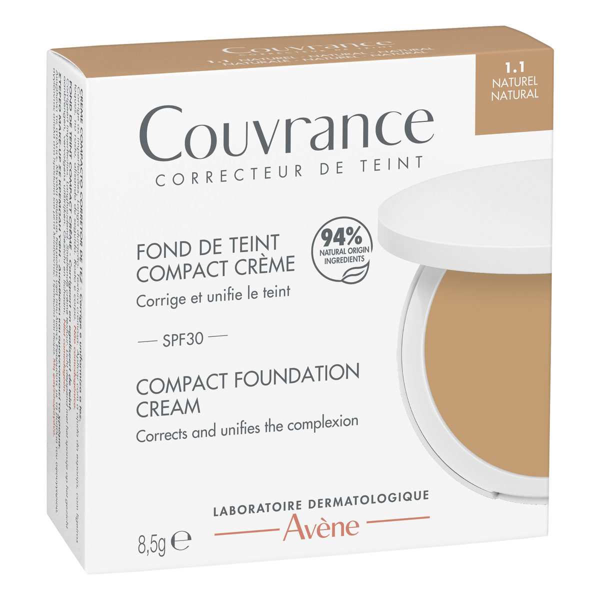 Avène Couvrance 8.5g, front of the box
