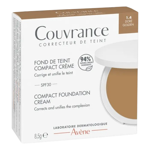 Avène Couvrance Compact Cream Foundation SPF 30 8.5g compact for sensitive skin, side view