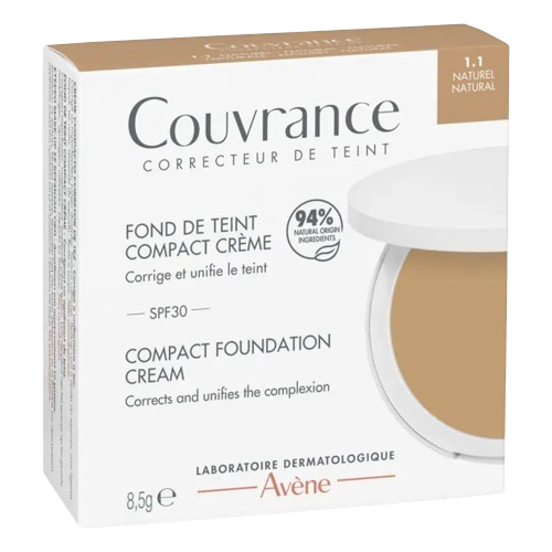 Avène Couvrance Compact Cream Foundation SPF 30 8.5g compact for sensitive skin, alternate angle