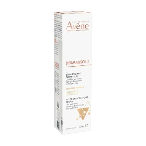 Avène Dermabsolu Eye Filling Care 15ml with integrated metal applicator tip, view 1