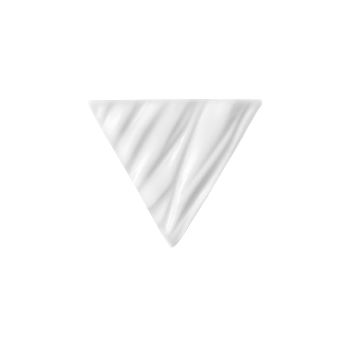 Avène DermAbsolu, triangle-shaped cream texture swatch