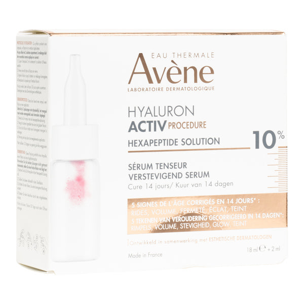 Avène Hyaluron Activ, front of the box in French and Dutch