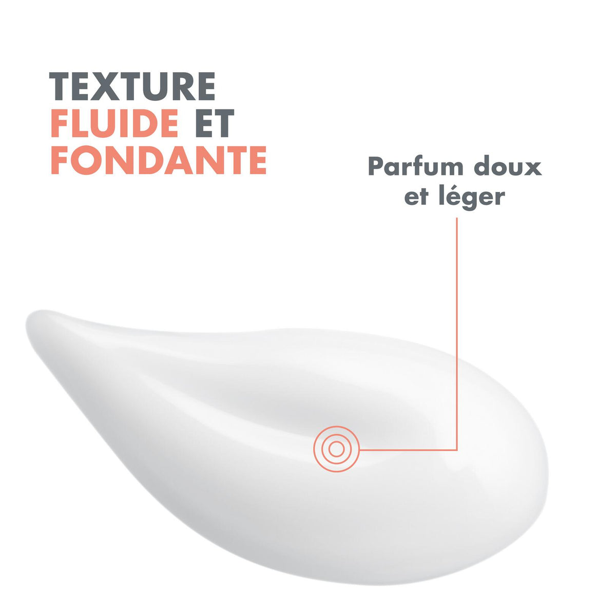 Avène Hydrance, fluid texture swatch