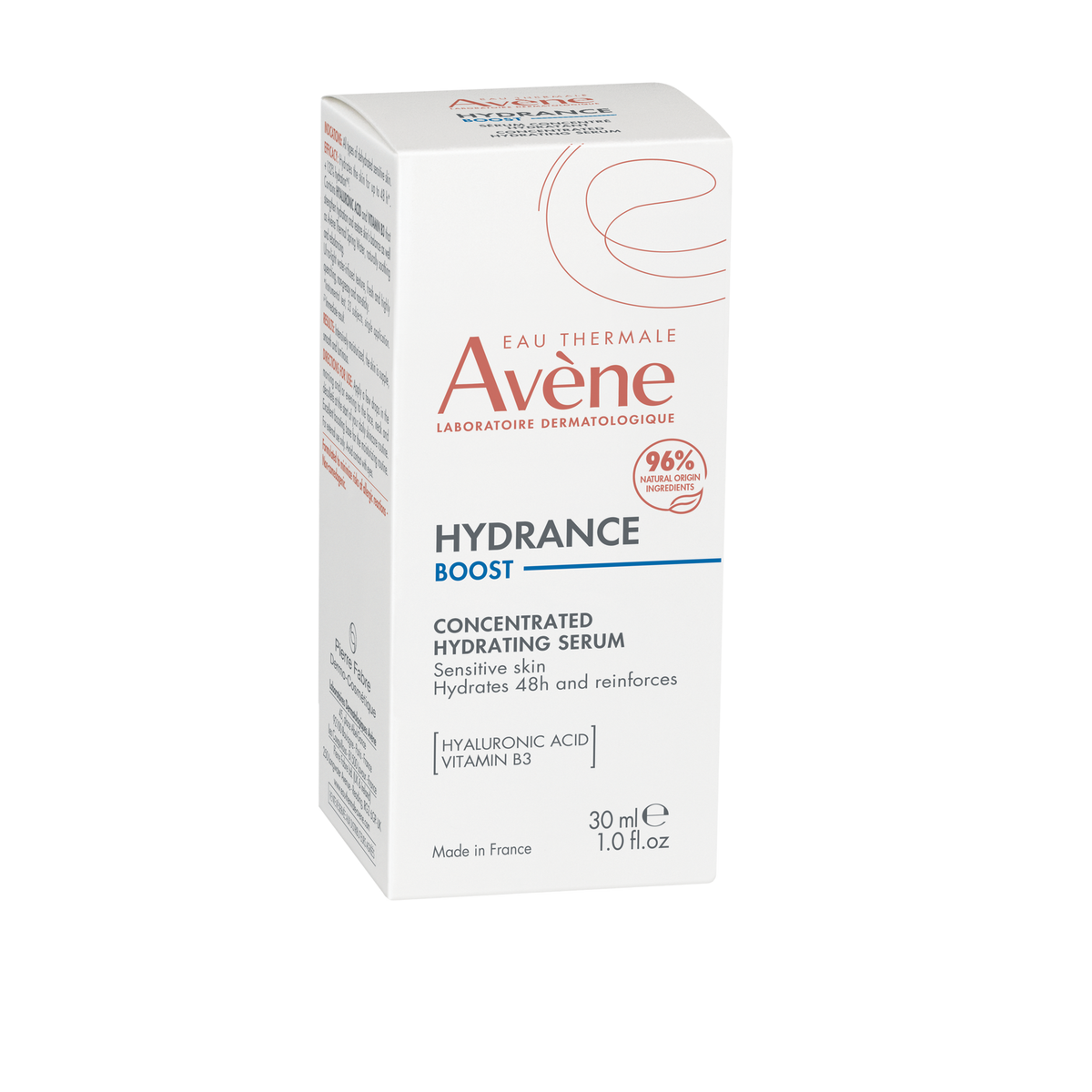 Avène Hydrance Boost 30ml, front of the box