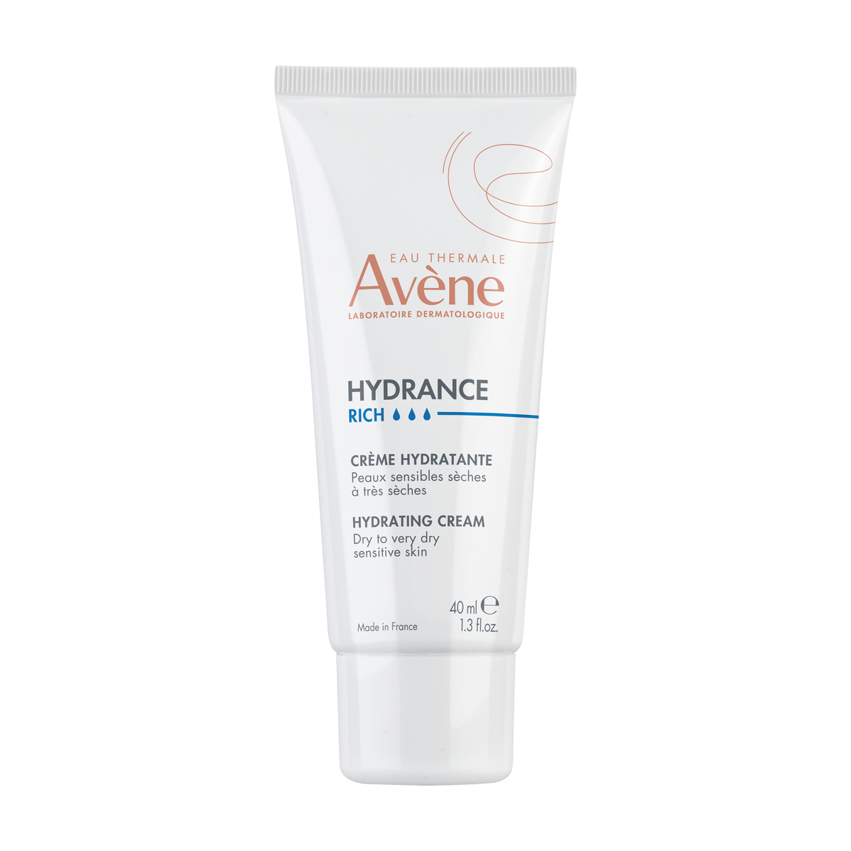 Avène Hydrance 40ml, front of the tube