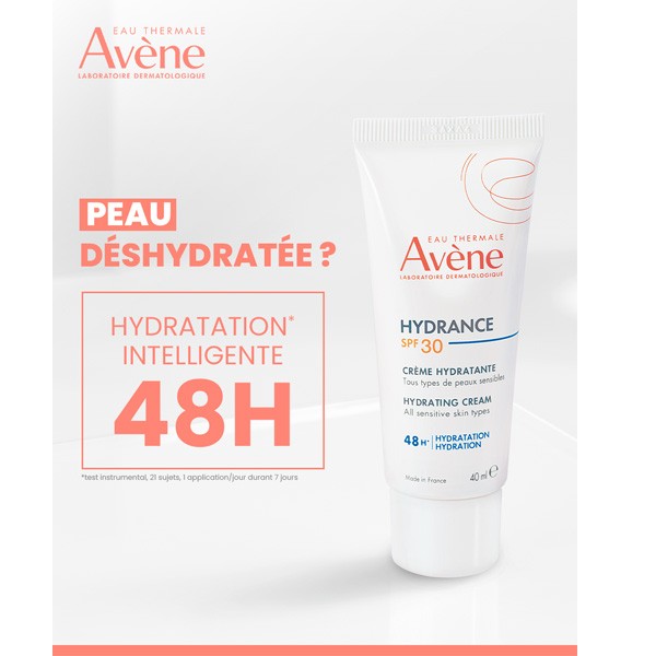 Avène Hydrance, tube with study results in French
