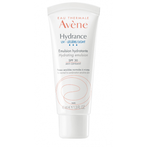 Avène Hydrance UV Light Moisturizing Emulsion SPF 30 40ml tube, view 1
