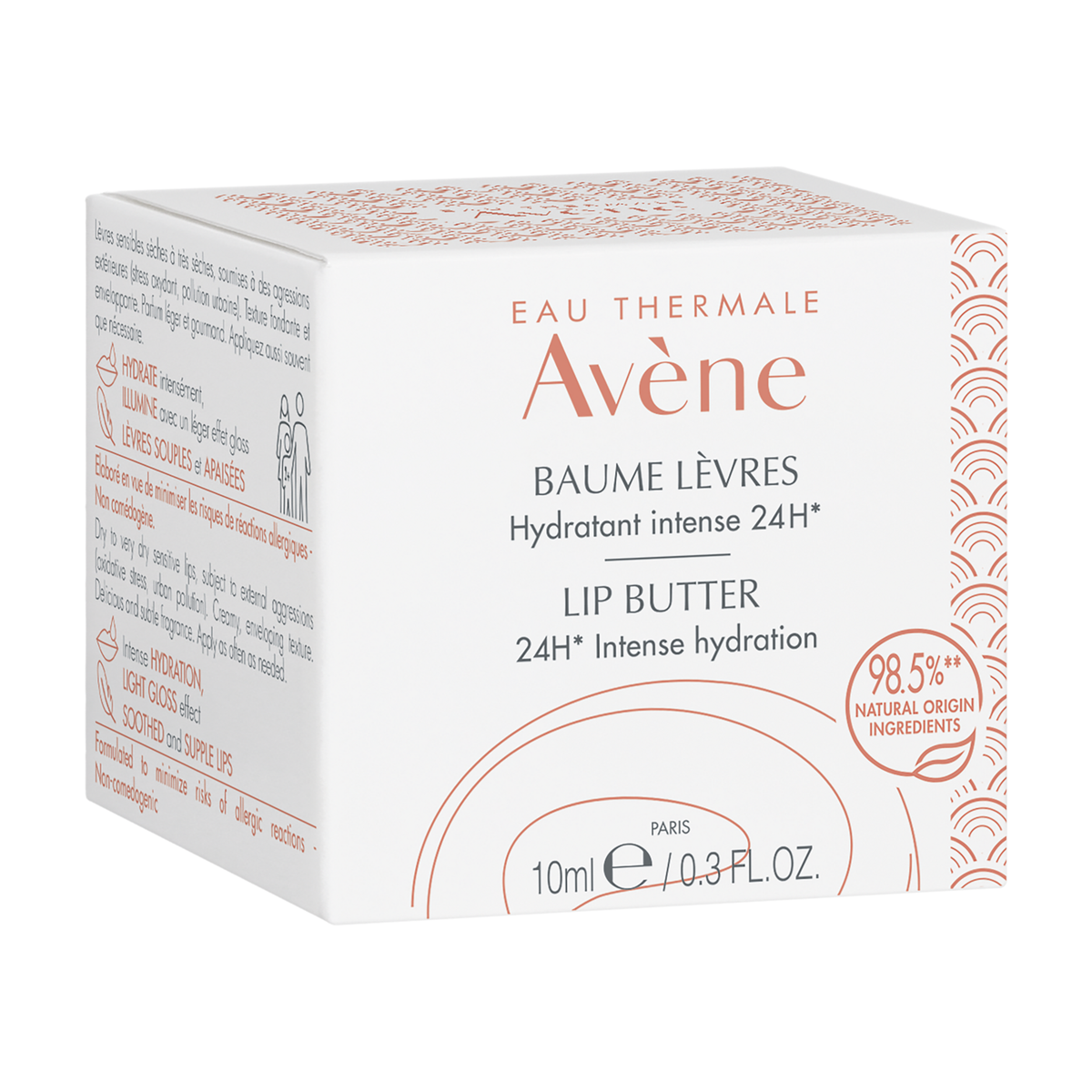 Avène Lip Balm 10ml, front of the box
