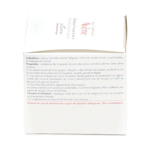 Avène Les Essentiels, back of the box with directions