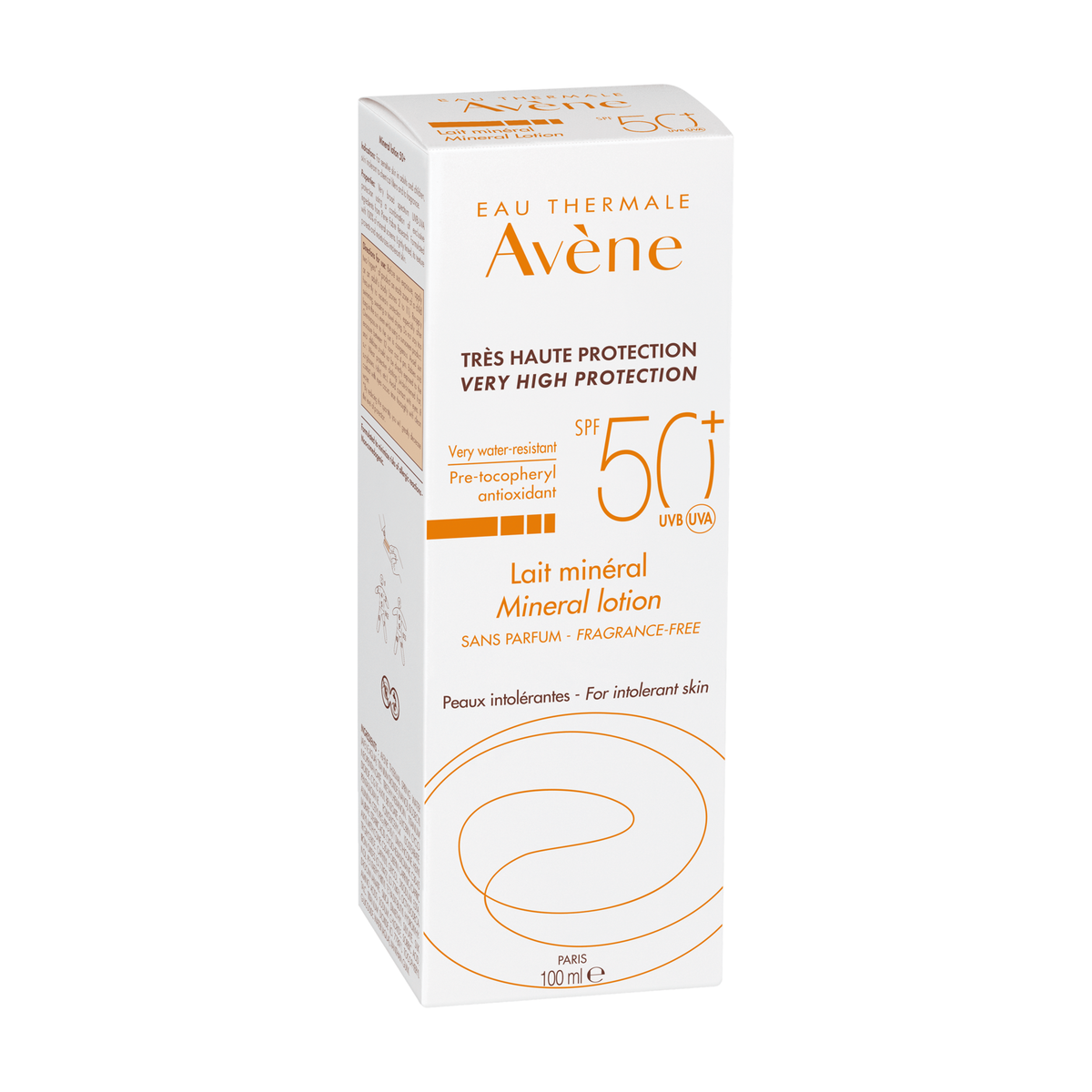 Avène Solaire 100ml, front of the box