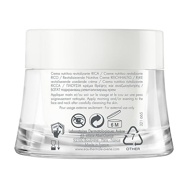 Avène Les Essentiels, back of the jar with directions