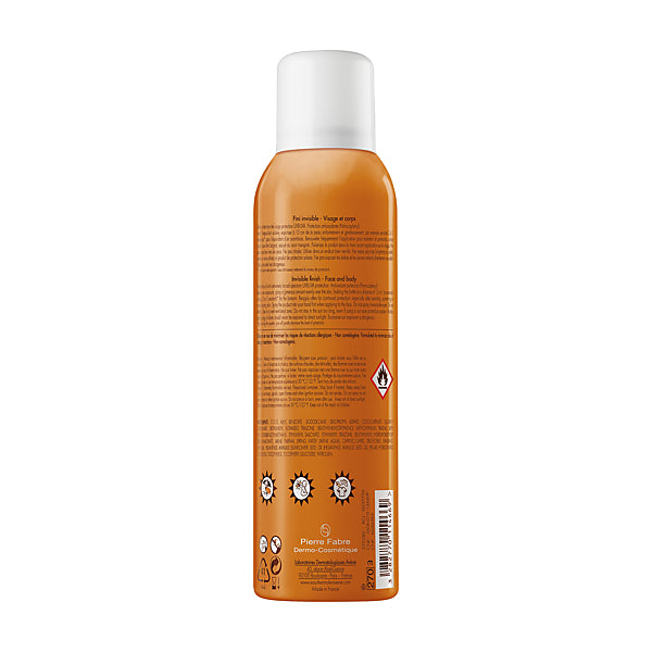 Avène Solaire, back of the spray bottle