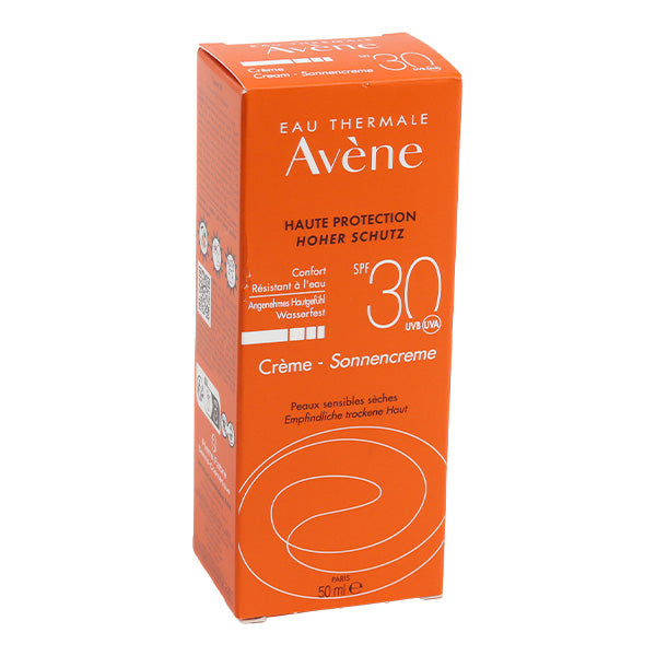 Avène Solaire 50ml, front of the box