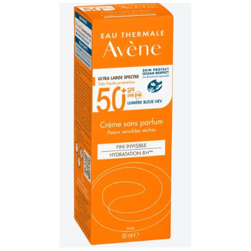 Avène Solaire Cream SPF 50+ Fragrance-Free 50ml, alternate angle
