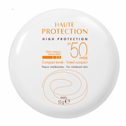 Avène Solaire High Protection Compact Tinted Gold SPF 50 10g mineral sunscreen compact, view 1