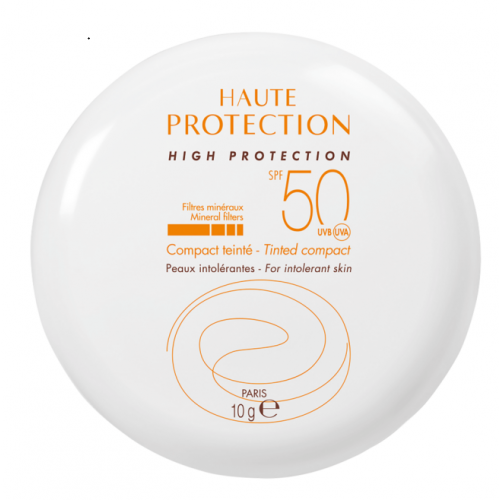 Avène Solaire High Protection Compact Tinted Sand SPF 50 10g mineral sunscreen compact, view 1