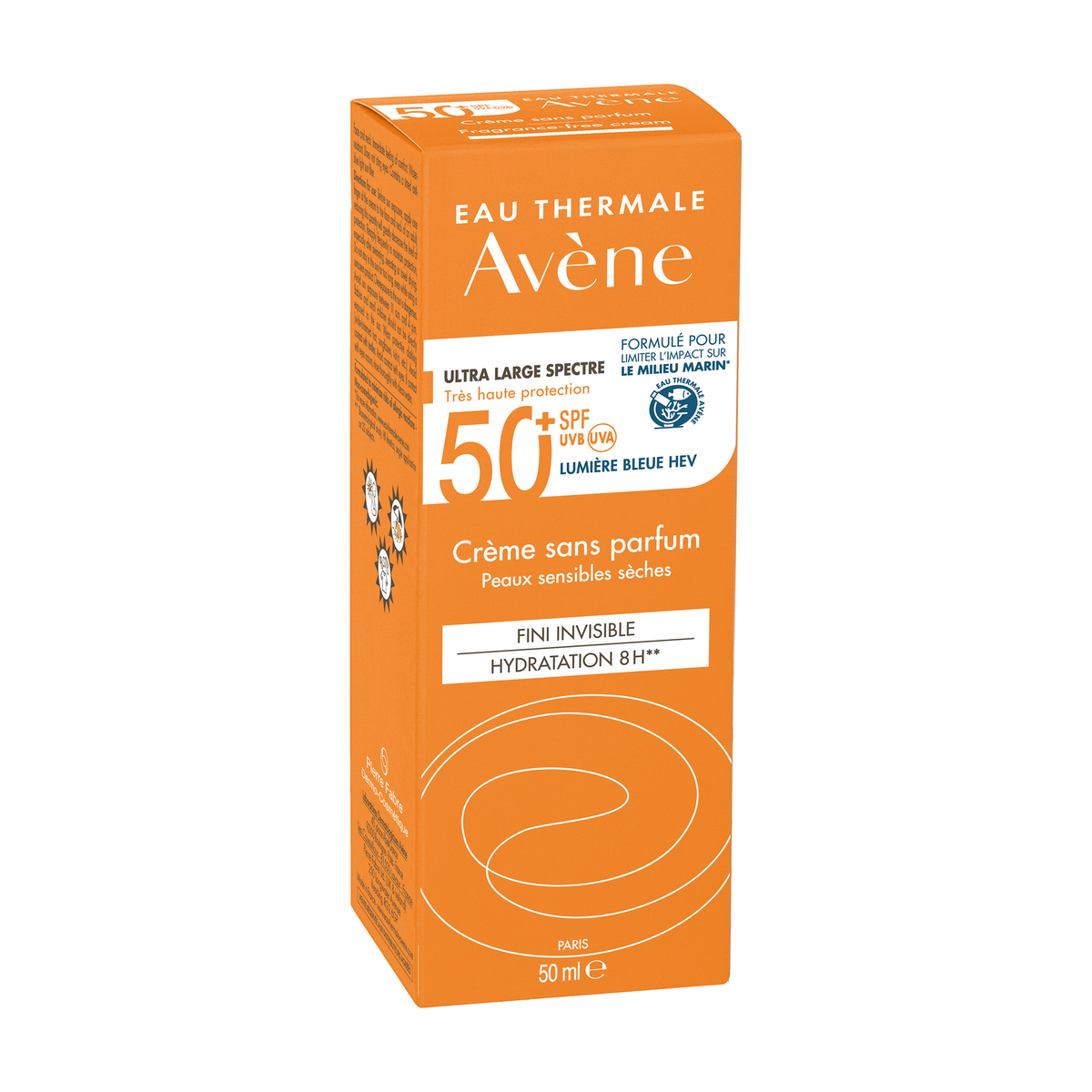 Avène Solaire 50ml, front of the box