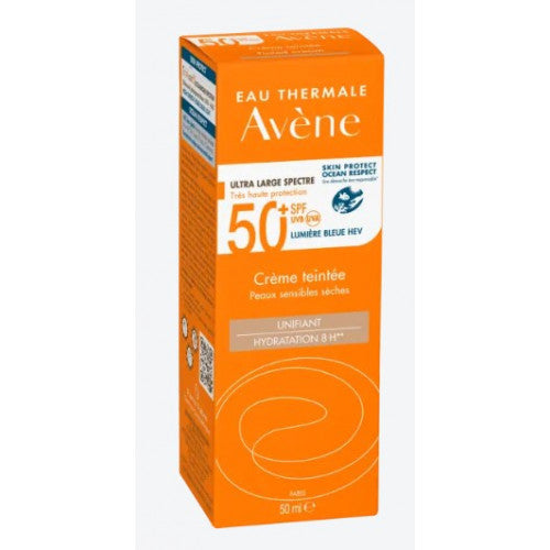 Avène Solaire Tinted Moisturizer SPF 50+ 50ml, alternate angle