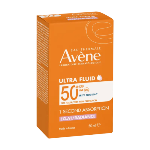 Avène Solaire Ultra Fluid SPF50+ Glow Radiance sunscreen 50ml, view 1