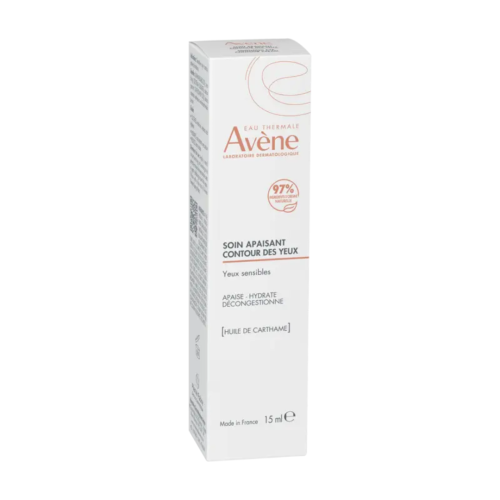 Avène Soothing Eye Contour Care 15ml fragrance-free eye cream for sensitive skin, alternate angle