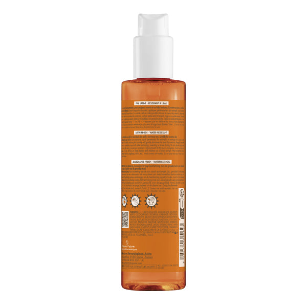 Avène Solaire, back of the spray bottle