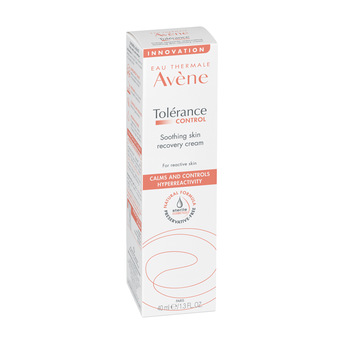 Avène Tolérance Control 40ml, front of the box